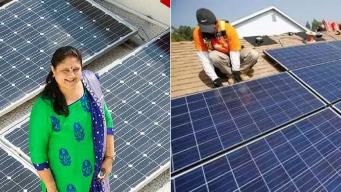 Ghar Ki Chat par lagwaein solar panel